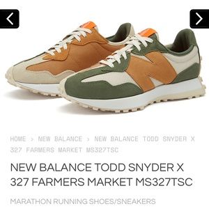 NEW BALANCE TODD SNYDER X 327 FARMERS MARKET MS327SC